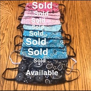 Cute, comfy and washable bandanna face masks!